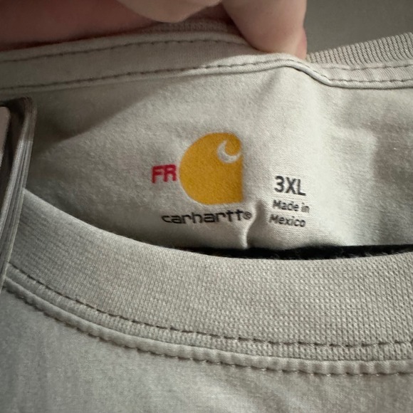 Carhartt Force FR T Shirt 3XL Relaxed Fit Short Sleeve CAT 2 Gray NWT - Picture 6 of 9